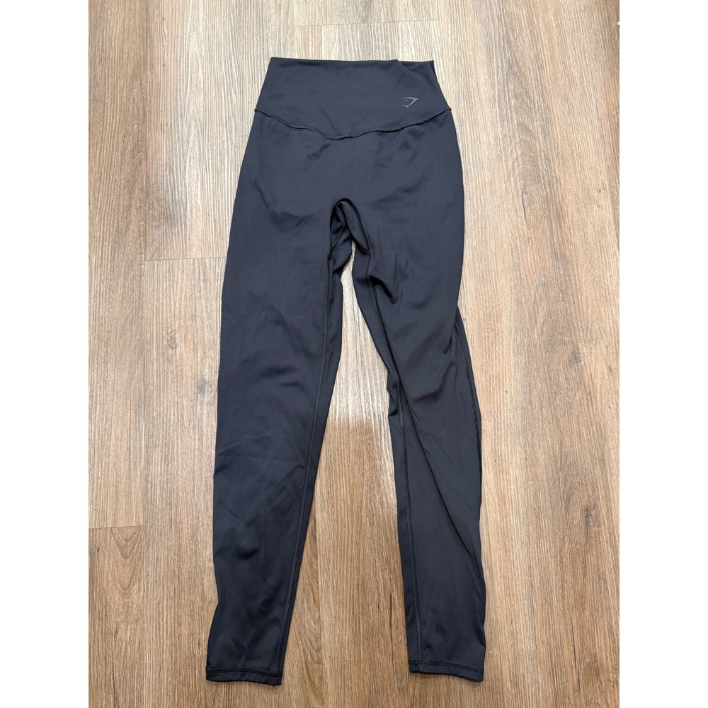 Gymshark Womens High Waisted Recycled Nylon‎ Blend Leggings Black B3A6M Small